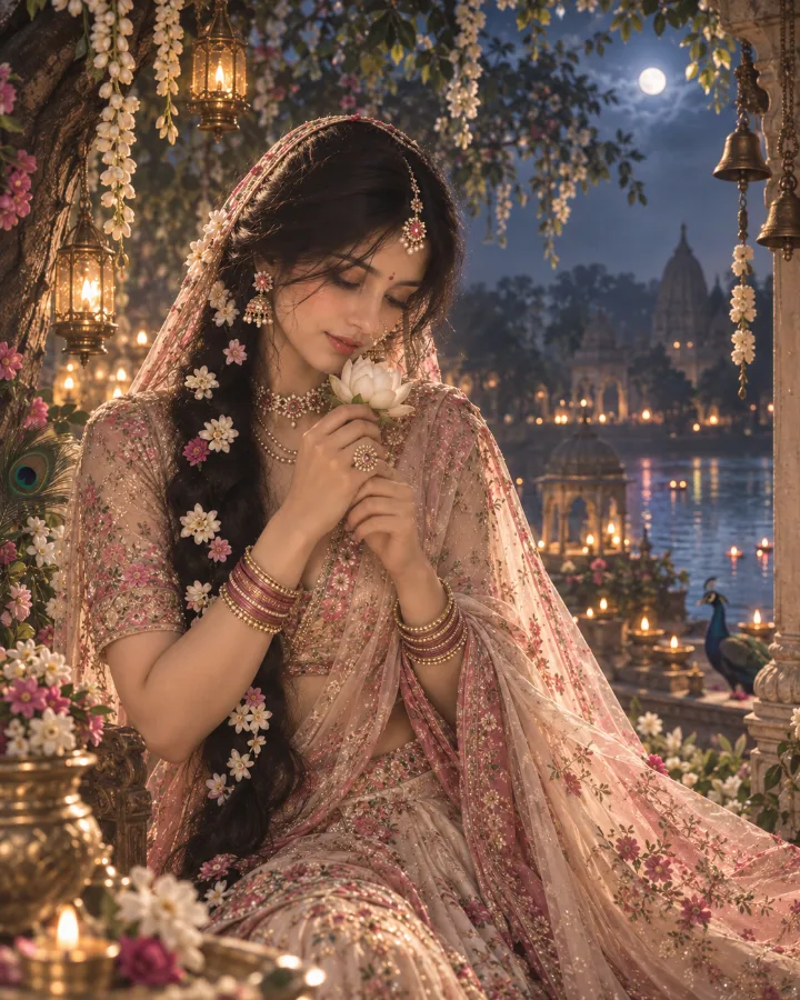 Dreamy Radha Ashtami Portrait